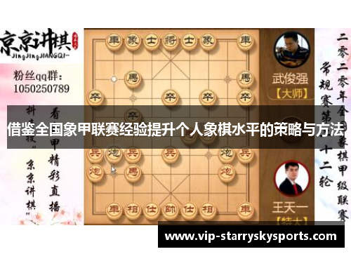 借鉴全国象甲联赛经验提升个人象棋水平的策略与方法 借鉴全国象甲联赛经验提升个人象棋水平的策略与方法
