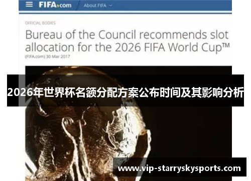 2026年世界杯名额分配方案公布时间及其影响分析
